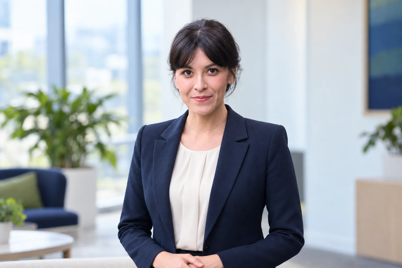 Yvonne Hauenstein-Sille im Büro